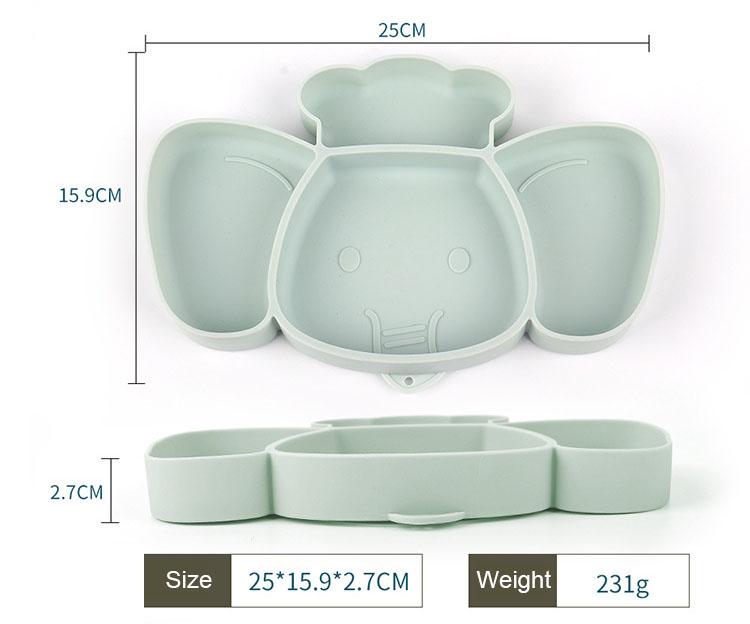 baby silicone plate